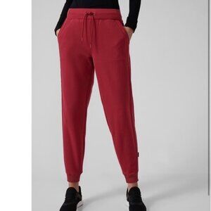 NWT Athleta Altitude Jogger in Polartec Power Stretch Decadent Red - Women's 1X